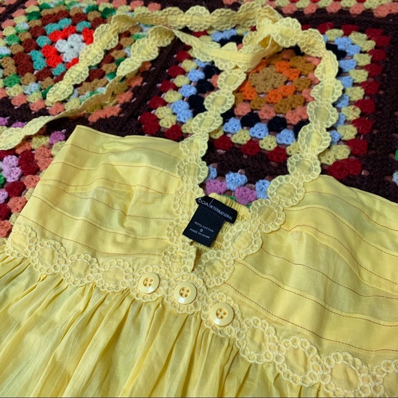 Y2K Moda International Yellow Halter Top - Picture 3 of 4